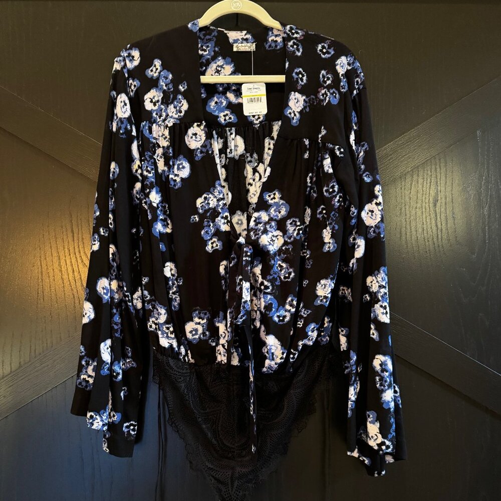 Free People body suit blouse